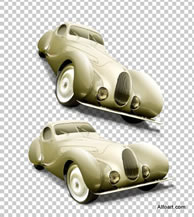 Luxury retro car poster with paint splashing effect. Talbot-Lago T-150 CSS, Retro car, clouds, paint splashes, Talbot-Lago T-150 CSS, car wallpaper